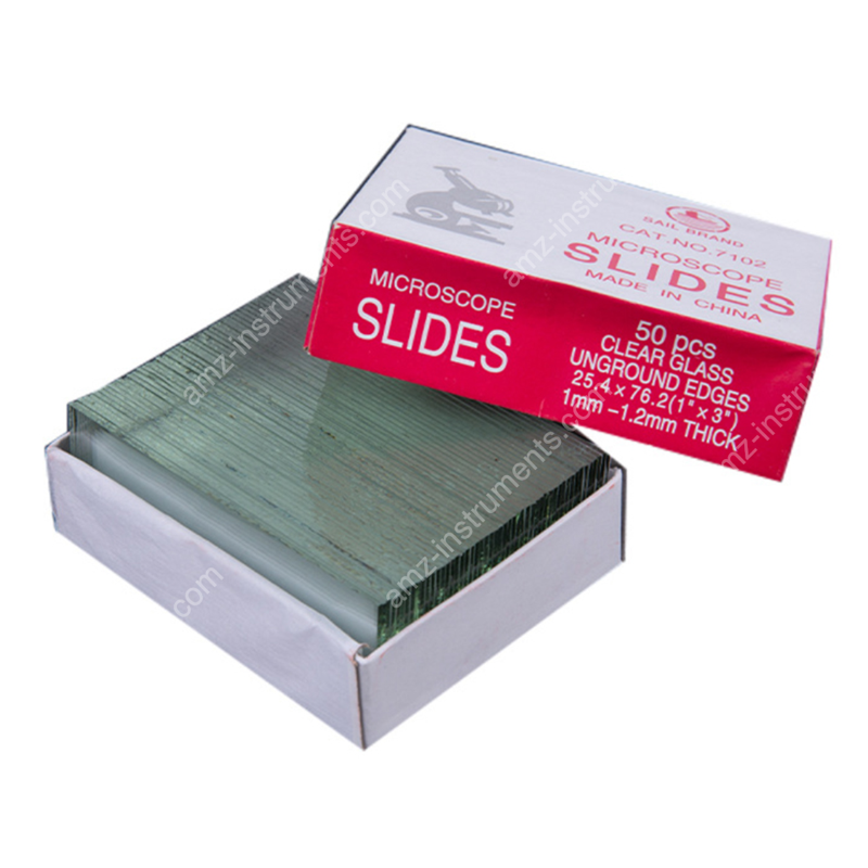 BP-7102 Blank microscope glass slides with unground edges