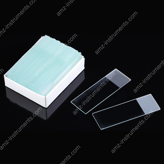 BP-7105 Blank microscope slides ground edge with frosted one end on one sides