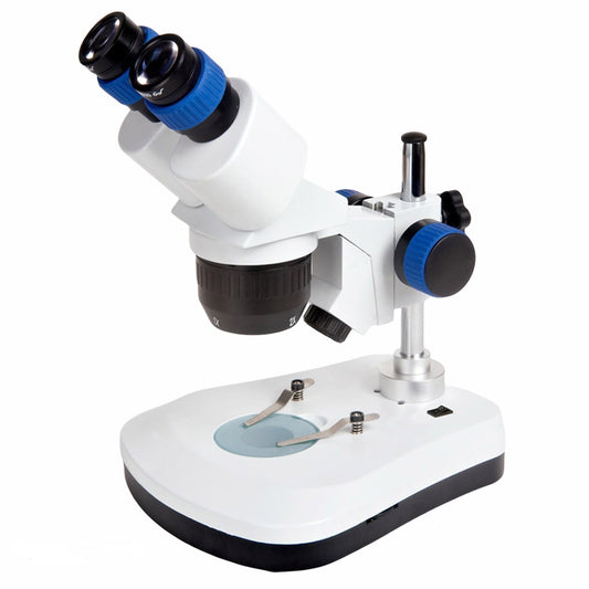 Microscopio estéreo binocular AHT-31 con objetivo de giro (2x-4x) y LED transmitido y ligero incidente y baterías recargables