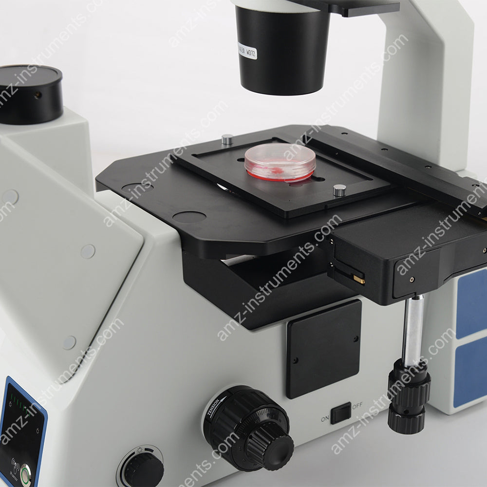 ABM-500T Microscopio biológico invertido para cultivo de tejidos celulares de laboratorio con sistema ecológico inteligente