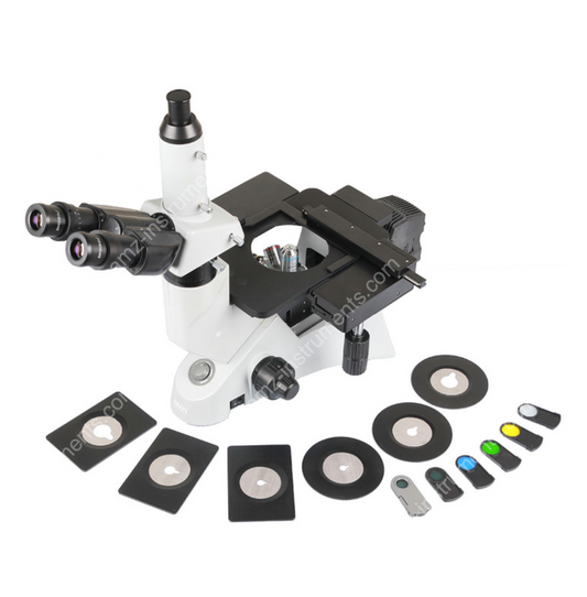 AJX-100m Microscopio metalúrgico invertido con el plan infinito Objetivo acromático