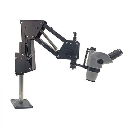 ASZBR-6745T Zoom 0.67-4.5x Microscopio de joyería trinocular con soporte Acrobat