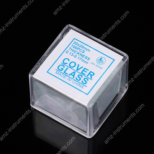 BP-D20 100pc Pre-Cleaned Microscope Glass Cover Slides Coverslips 20mmx20mm Square