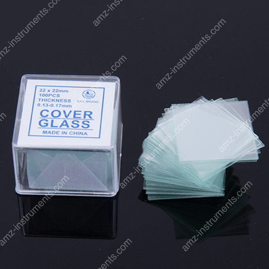 BP-D22 100pc Pre-Cleaned Microscope Glass Cover Slides Coverslips 22mmx22mm Square