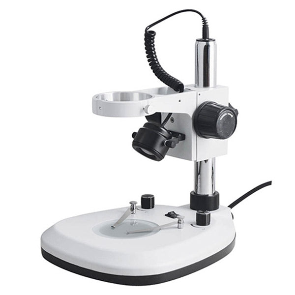 D4 Microscope Post Stand, 76mm Coarse Focus, Top and Bottom LED Light (Dimmable)