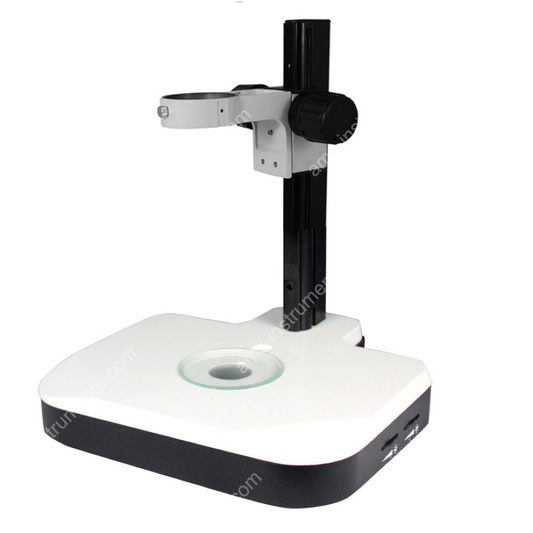 M1-D1 Microscope Track Stand with 76mm Coarse Focus Rack, 326mm Vertical arm