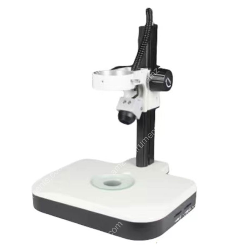 Pista de pista del microscopio M1-D2 con un estante de enfoque grueso de 76 mm, brazo vertical de 326 mm