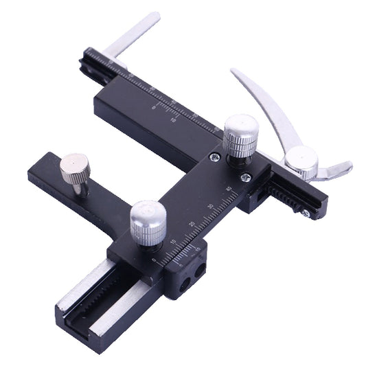 MS-38 Biological Microscope Accessories Metal Attachable Mechanical Stage X-Y Movable Stage with Scale Ruler