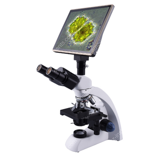Microscopio compuesto NK-60TLCD 40X-1600X con pantalla de almohadilla táctil LCD de 5.0MP
