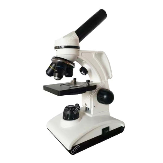 Microscopio biológico monocular NK-T20B con brazo metálico