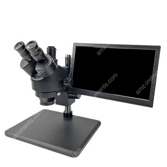 ZM0745T -B3L13 0.7X - 4.5x zoom trinocular microscopio estéreo con pantalla LCD de 13.3 pulgadas
