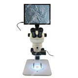 ZM0850B -R1LCD5M LCD Digital 0.8x - 5x Microscopio de zoom con 80 LED Light Light